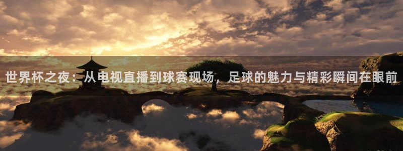 世界杯之夜：从电视直播到球赛现场，足球的魅力与精彩瞬间在眼前