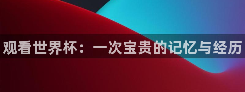 球王会体育app：观看世界杯：一次宝贵的记忆与经历